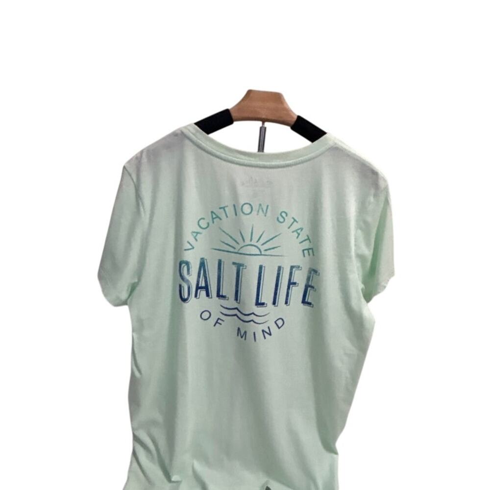 Salt Life mint green t-shirt size L Vacation State of Mind
